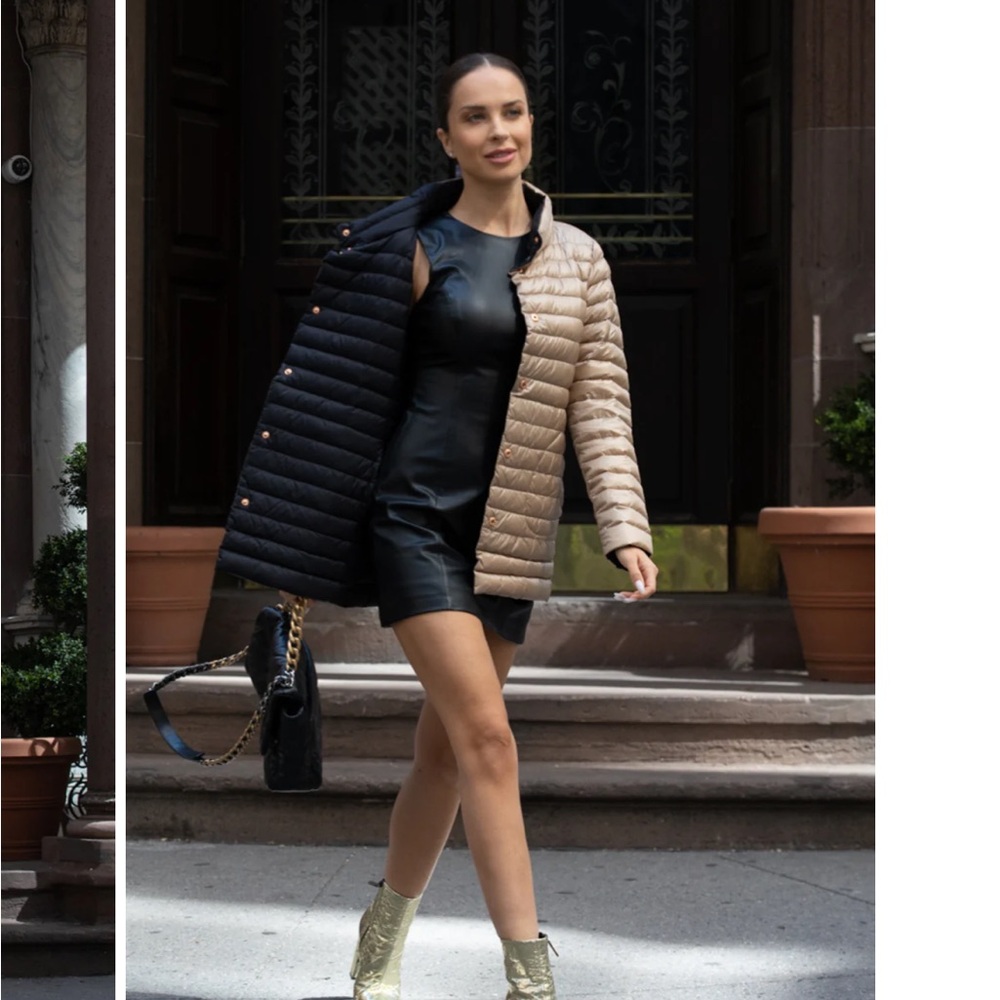 The Knightsbridge lightweight 2 in 1 reversible coat. Brand new not worn.